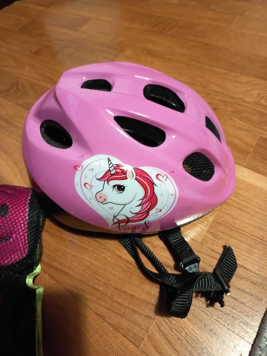 Patins de Criança Cinza-claro 32-34 + Proteções