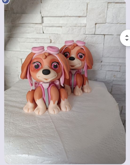 Zestaw Skay tęcza z masy cukrowej