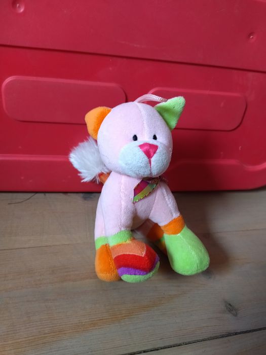 pluszak kotek maskotka grzechotka