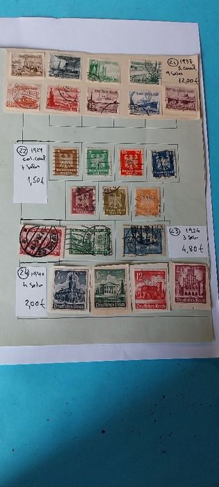 Selos Império Alemão.  1889 a 1940 .Ref.20/08