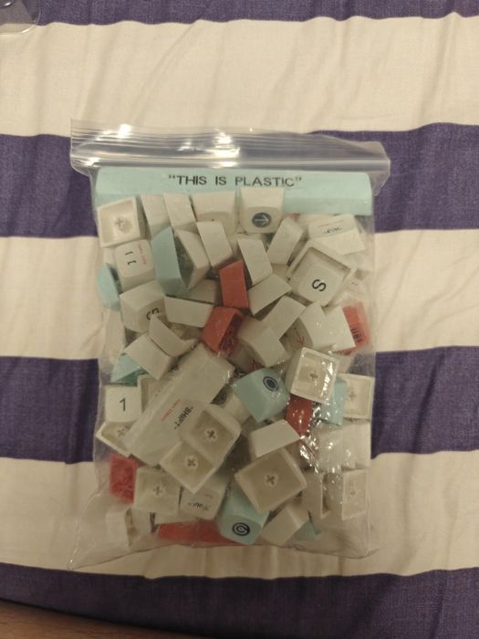 Keycaps estilo plástico