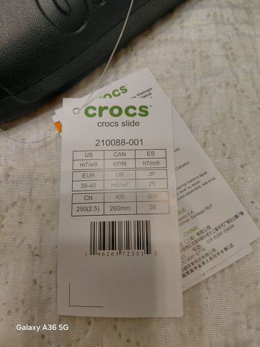 Шльопанці Crocs slide чорні