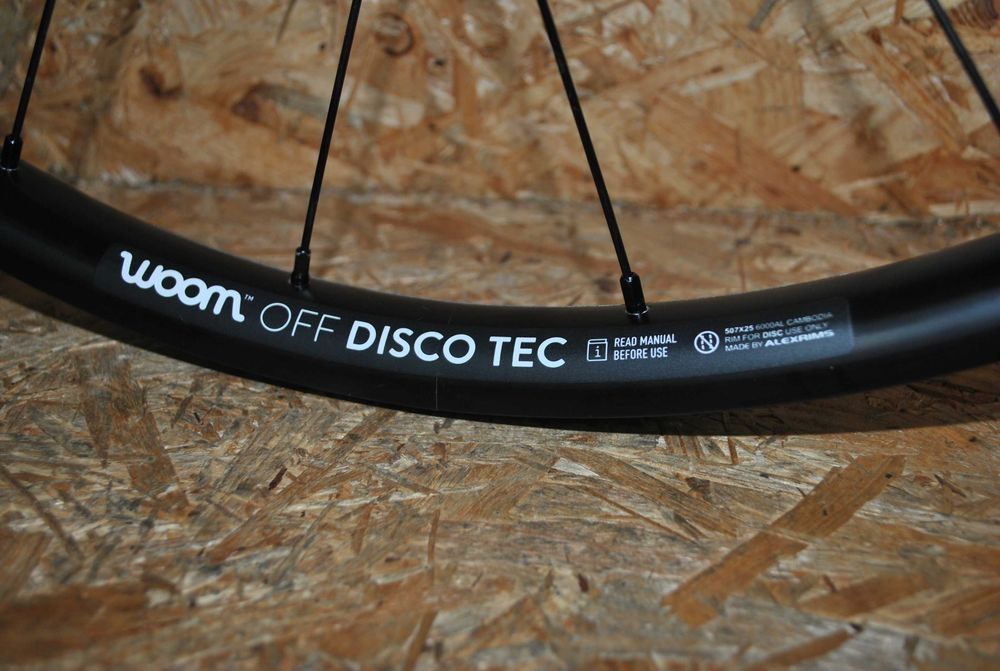 Oryginalne Koło tył Woom off discotech 24 czarne 844g 25x507 Alexrims