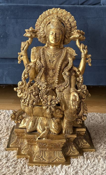 Lakshmi | Laxmi | Lakszmi statuetka | mosiądz | ręcznie robiona | 15kg