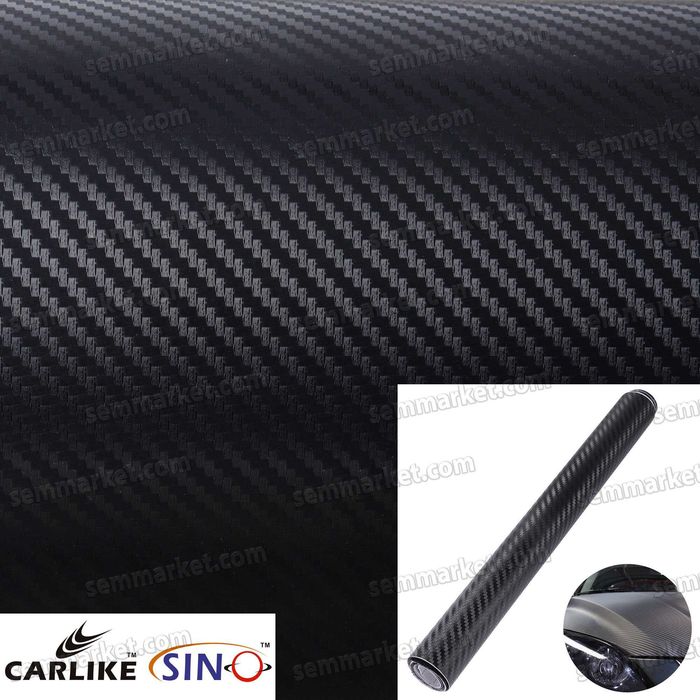 Автоплівка CARLIKE Carbon 3D/5D PVC глянсова вінілова для тюнінгу