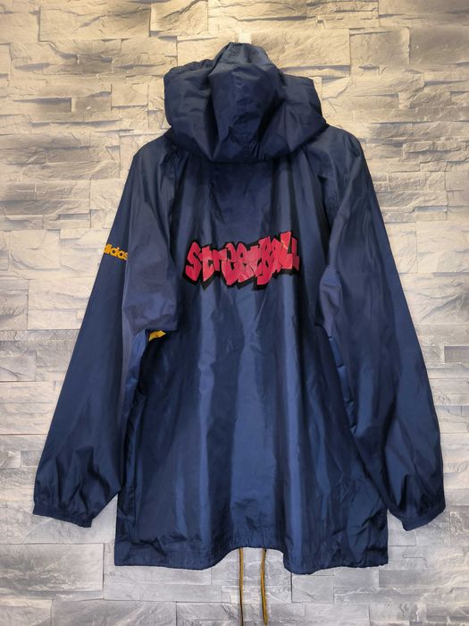 Kurtka Wiatrówka Adidas Streetball Vintage Logo Granatowa
