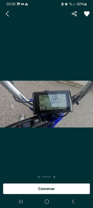 Bicicleta chopper  eléctrica  que da 50km por hora