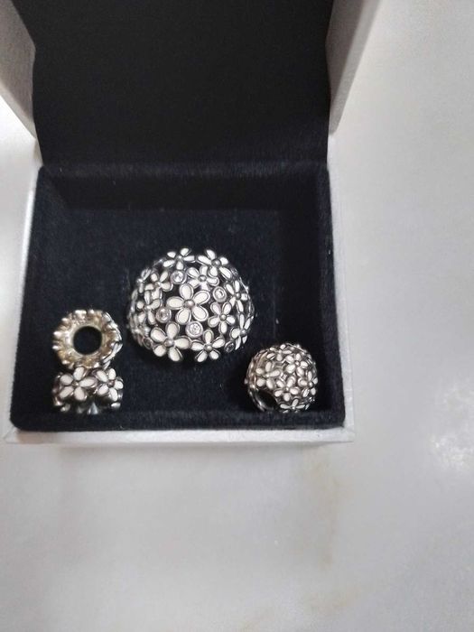 Pandora conjunto original anel conta e separadores