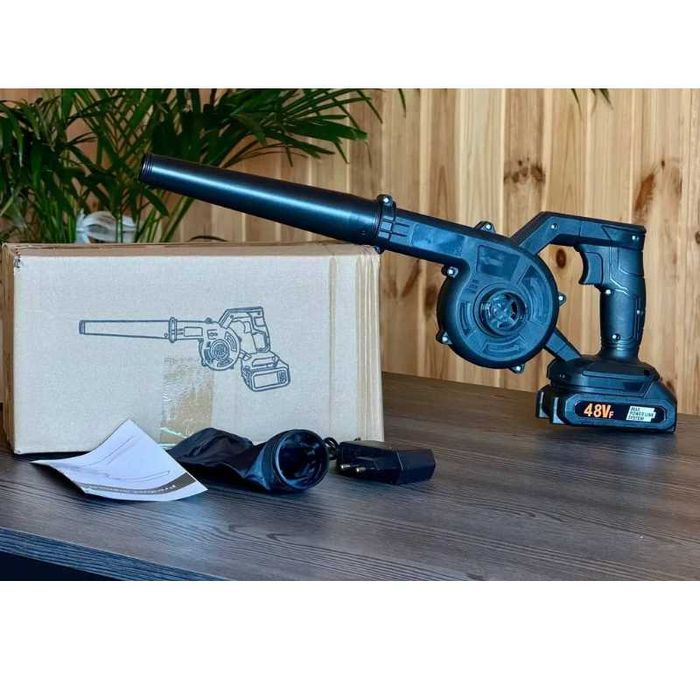 Воздуходувка 2 в 1 беспроводная электрическая для листьев, пылесборник