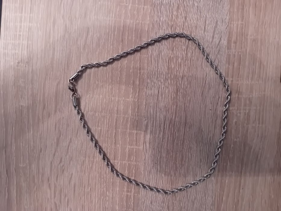 Srebrny Pleciony Naszyjnik