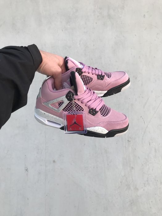 Рожеві кросівки Nike Air Jordan 4 Retro “Orchid, розові джордани, найк