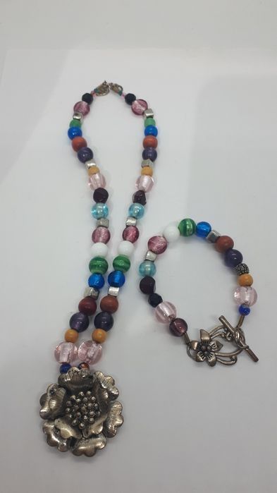 Винтажные бусы,браслет.