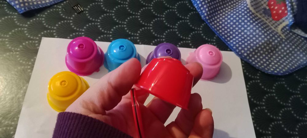 Conjunto de 7 cápsulas reutilizáveis dolce Gusto + escova + colher