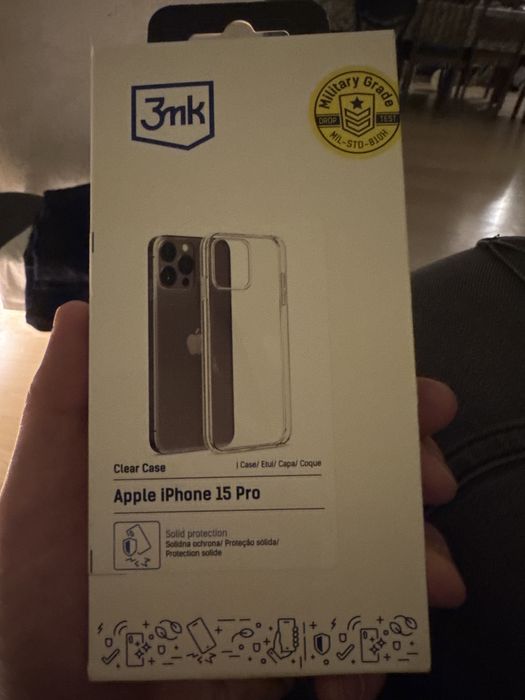 3mk clear case apple iphone 15 pro etui