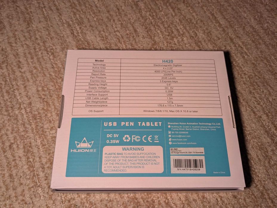 Графический планшет XPPen Star G640 | Huion H420