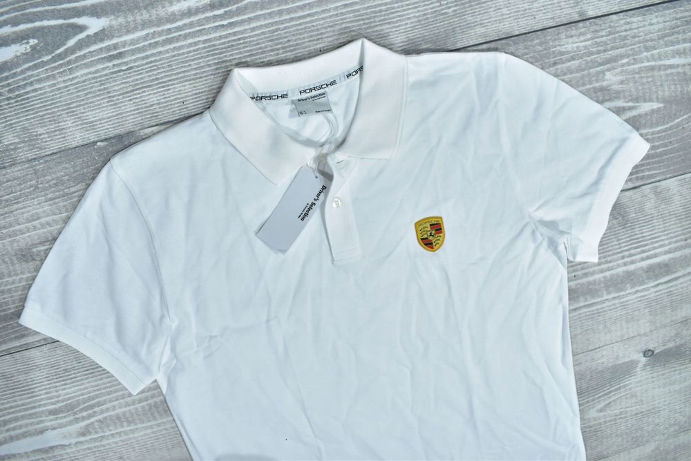 Porsche Driver Selection Biała Koszulka Polo L