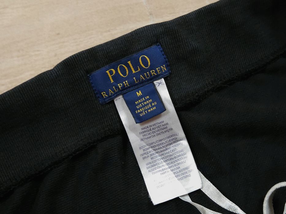 POLO RALPH LAUREN Spodnie Dresowe Męskie Czarne r. M