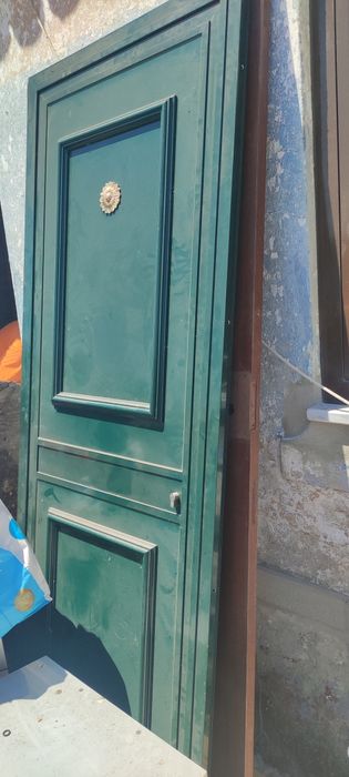 Porta alumínio verde nova