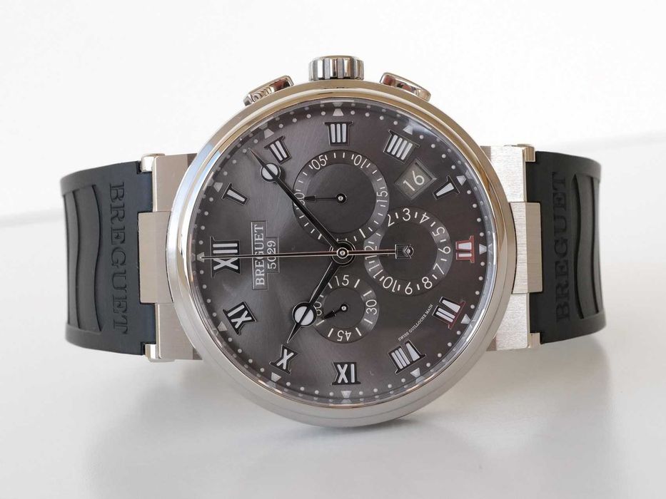 Breguet Marine Chronograph Titanium Rhodium Dial 42