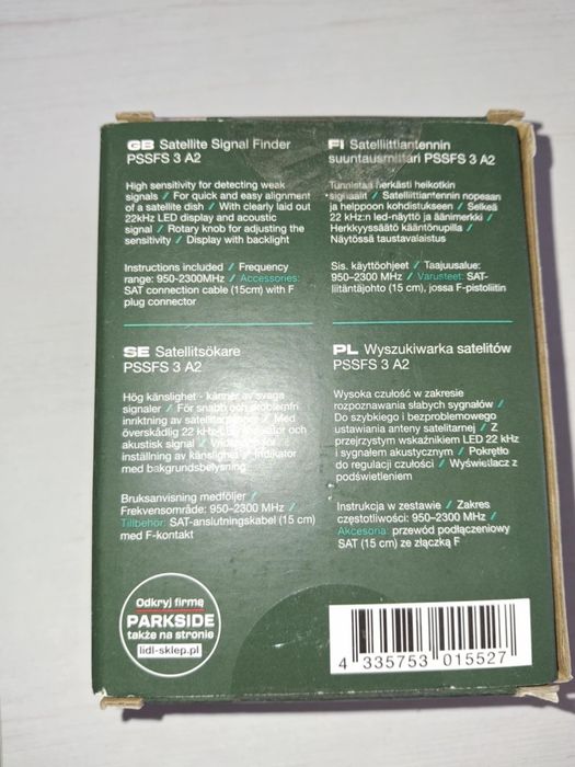 Wyszukiwarką satelitów Parkside