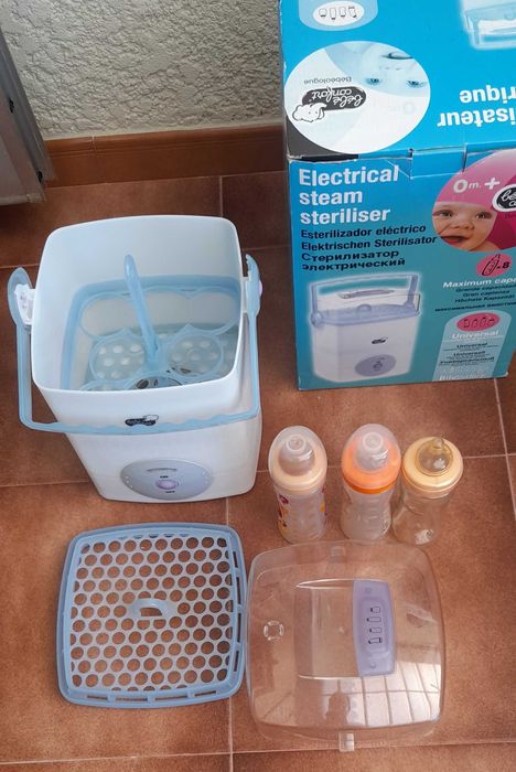 Aquecedor de Biberões e Esterilizador elétrico Bebé Confort