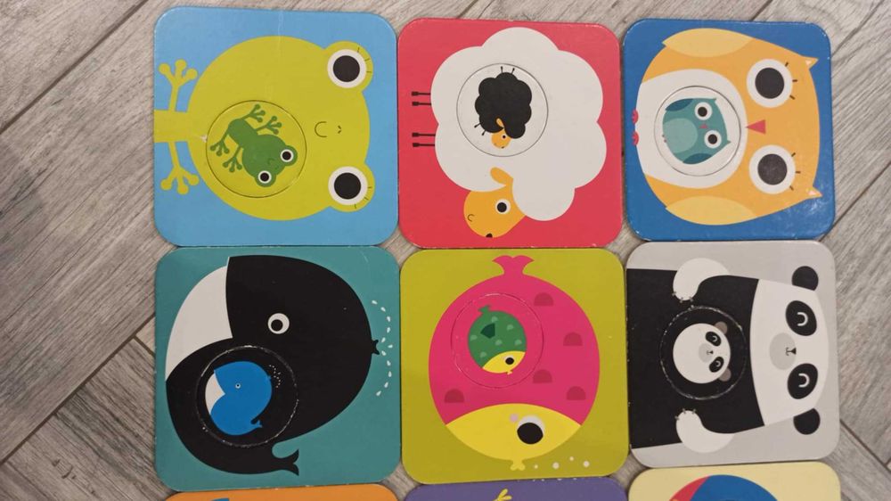 Puzzle z dziurką, zwierzątka. Czuczu- kompletne