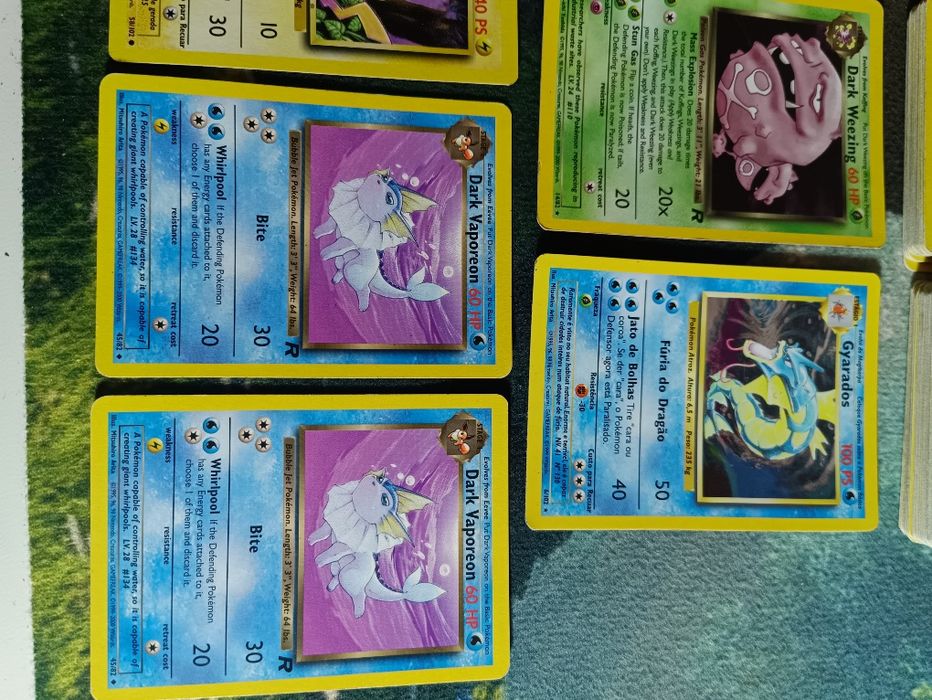 Coleção Pokémon 1° Ed, T.Rocket, Fóssil, Jungle