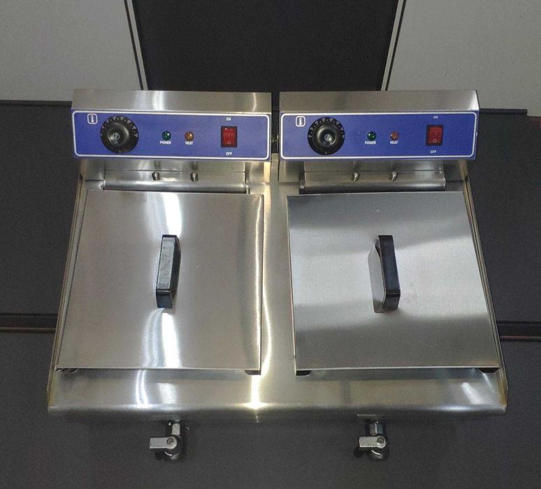 Fritadeira Industrial Eléctrica 13+13L NOVA