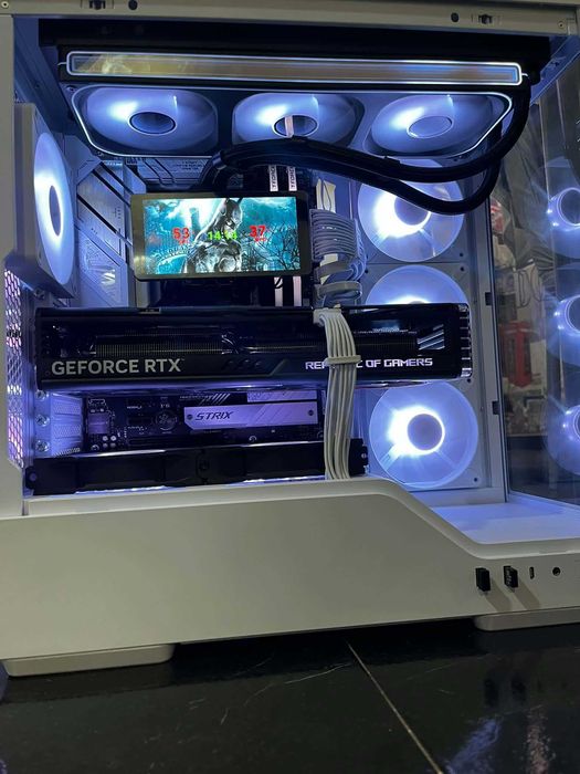 pc gaming TUDO NOVO COM FACTURA  rtx 4070tiSTRIX OC EDITION ryzen 7 9800x3d b650 rogstrix wifi ram16gb.dd5 com monitor 2k