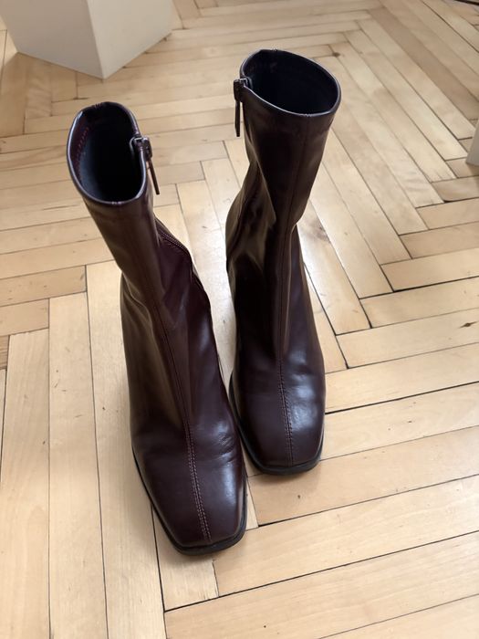 Черевички Stradivarius, 38 розмір темно вишневого кольору