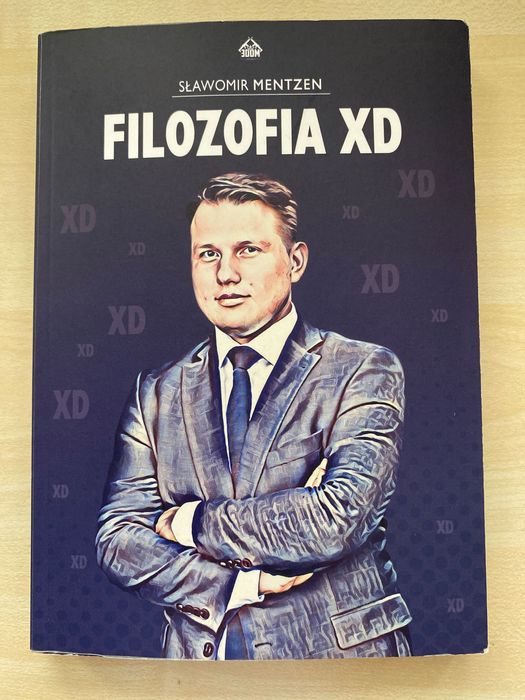 Książka Sławomira Mentzena pt. „Filozofia XD” z odręcznym autografem