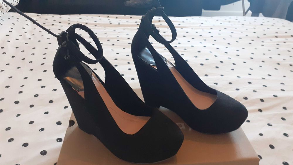 Sapatos altos de camurça, n.°35