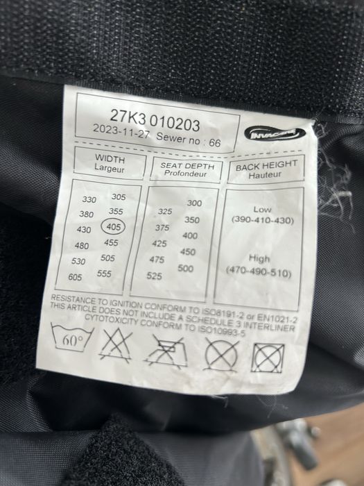 Cadeira de rodas INVACARE, modelo ACTION 3 NG