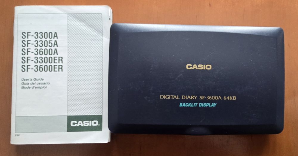 Organizer Casio digital diary SF-3600A 64KB