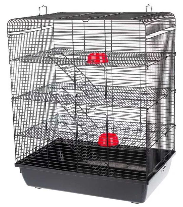InterZoo Klatka REMY black - klatka dla myszy, szczura