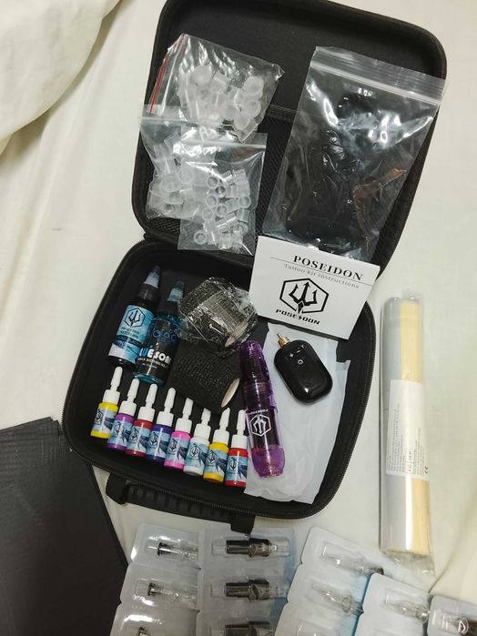 Kit tatuagem completo novo e selado