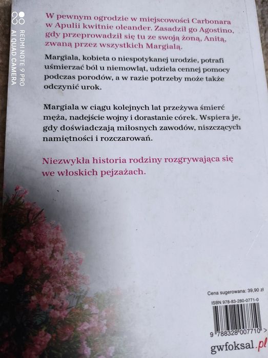 Książka Ogród Oleandrów