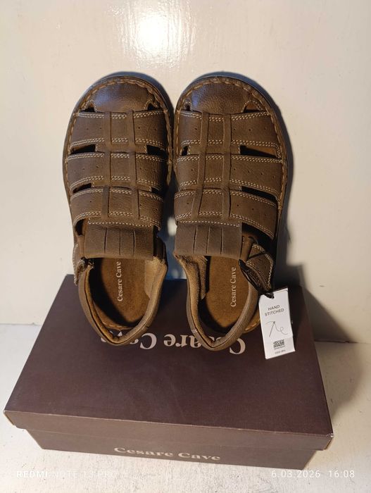 sandały skórzane męskie Cesare Cave