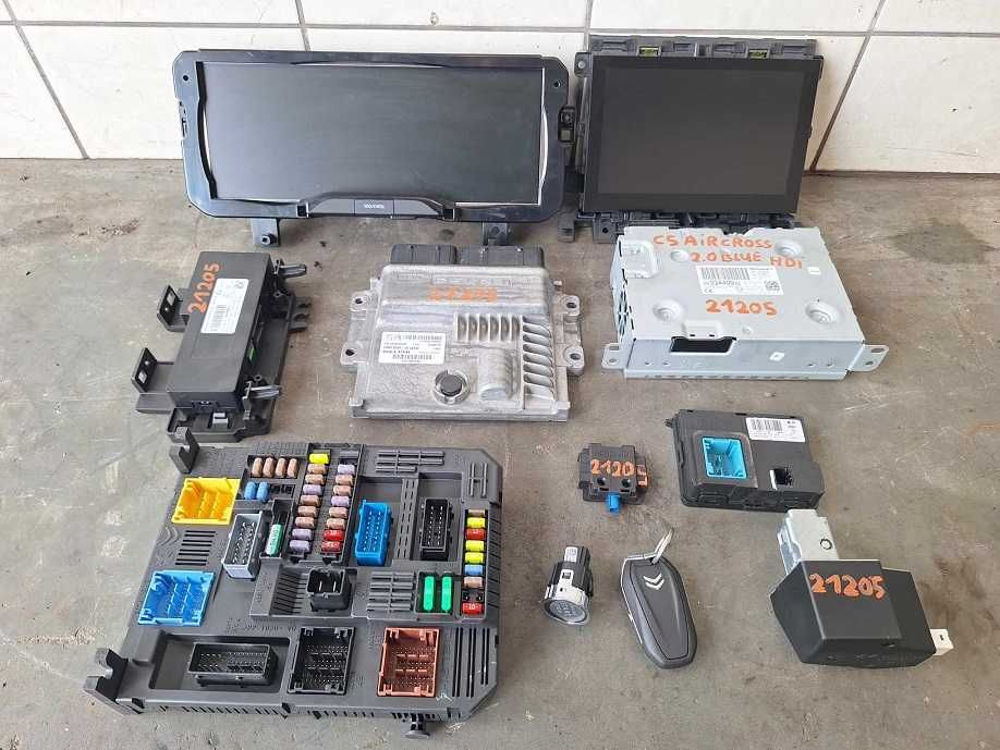 Citroen C5 Aircross II 2.0 B-HDI Zestaw Startowy Wyświetlacz Moduł