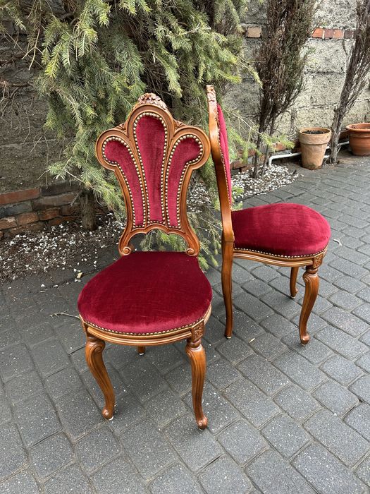 Stylowe Krzesła Ludwikowskie Krzesełko Ludwik Do Toaletki Lub Ozdobne