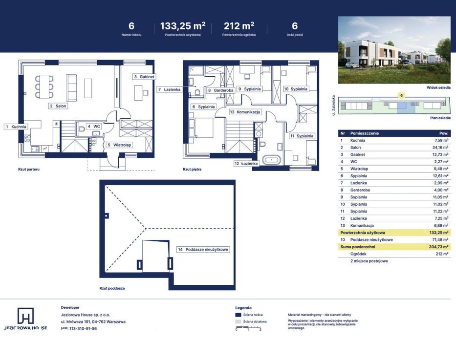 0% prowizji | Bliźniak | 205 m2