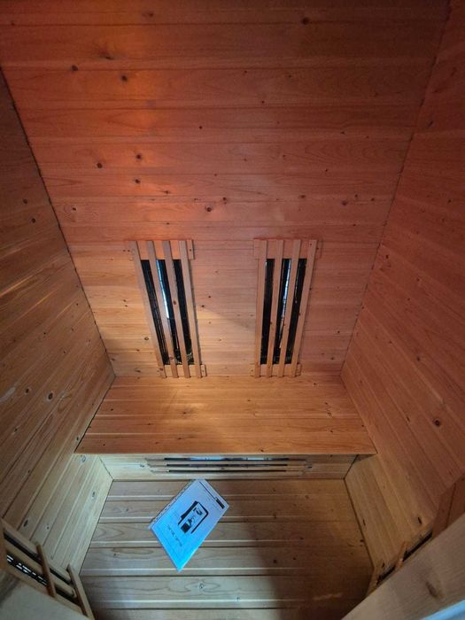 Sauna infrarot infrared na podczerwień biała 2-3 os drewniana MOCNA
