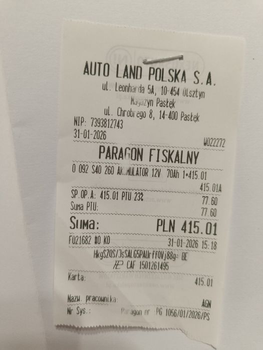 Akumulator Bosch jak nowy