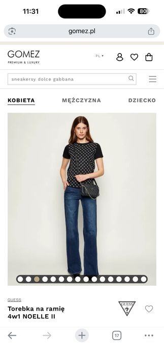 Oryginalna torebka Guess Noelle II 4w1!!!