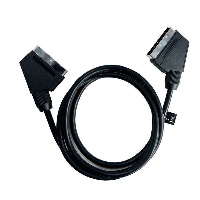 Cabo SCART macho/macho audio vídeo VHS 140cm