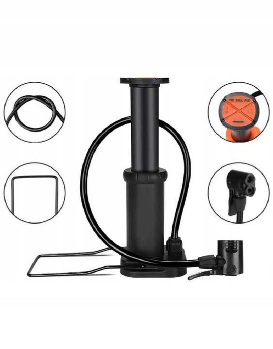 POMPKA ROWEROWA Podłogowa Nożna Do Roweru Piłek Balonów