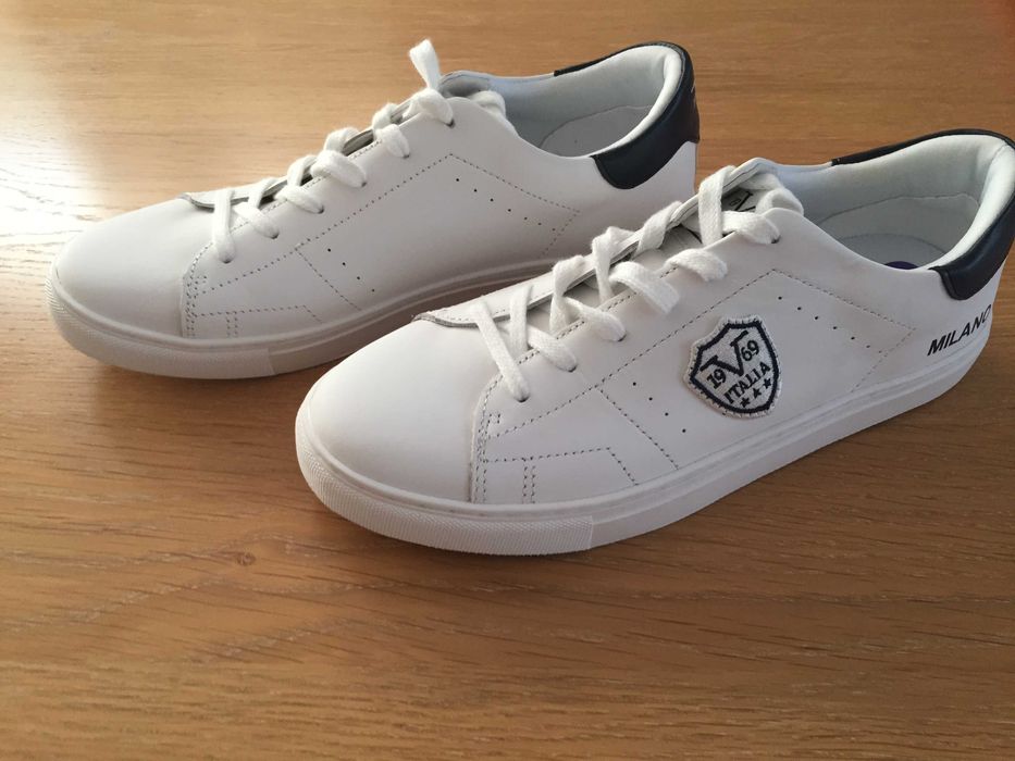 Sneakersy Milano  Białe R 40 Skórzane
