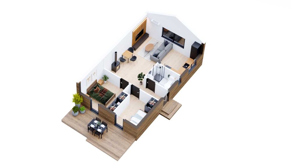 Dom Parterowy Modułowy 60m2