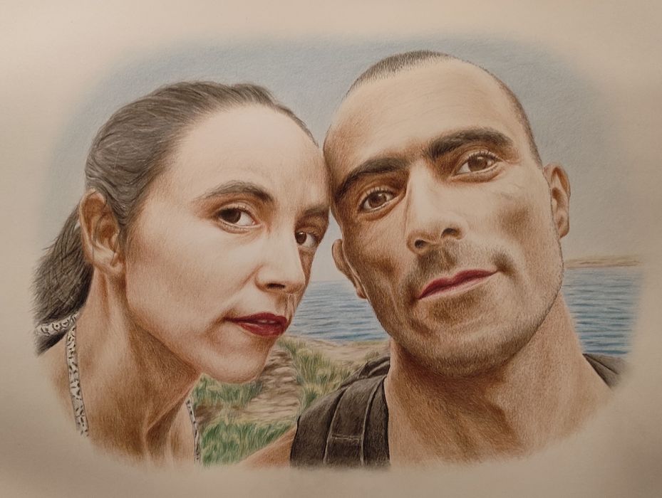 Retrato atraves de foto.Tamanho A2