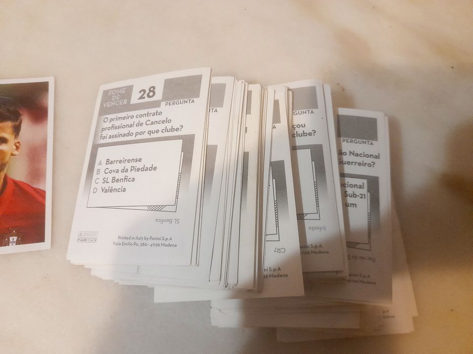 Conjunto de 120 Cromos Colecção Fome de Vencer